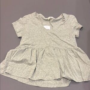 Green Peplum Top